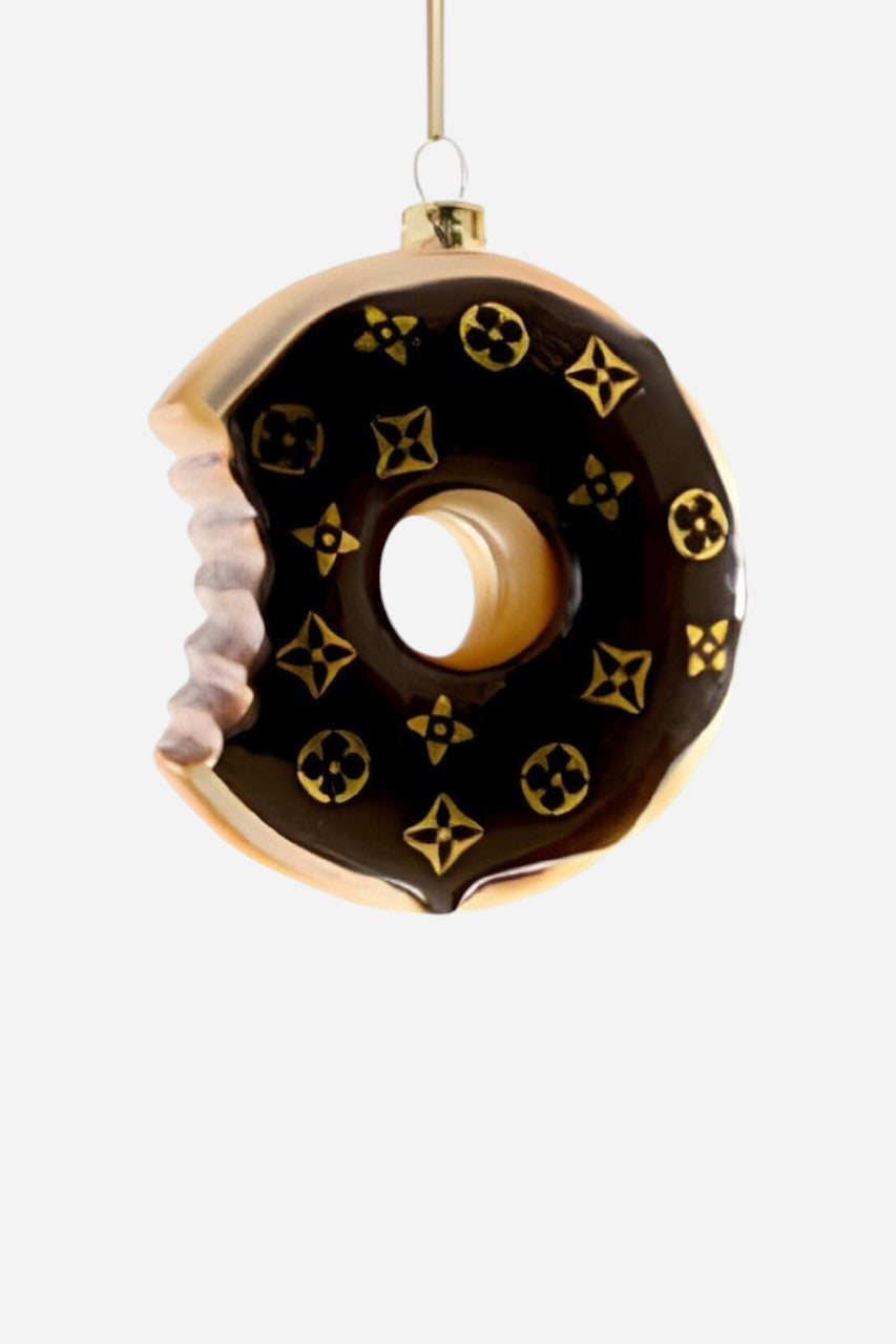 Fashion House Donut Brown Bite Ornament