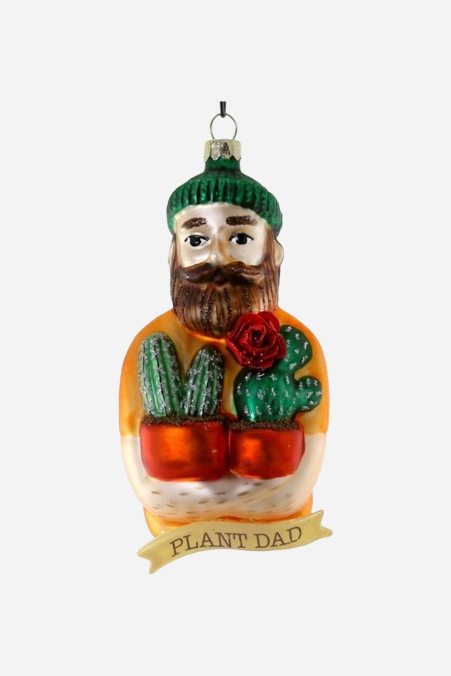 Plant Dad Ornament – front view