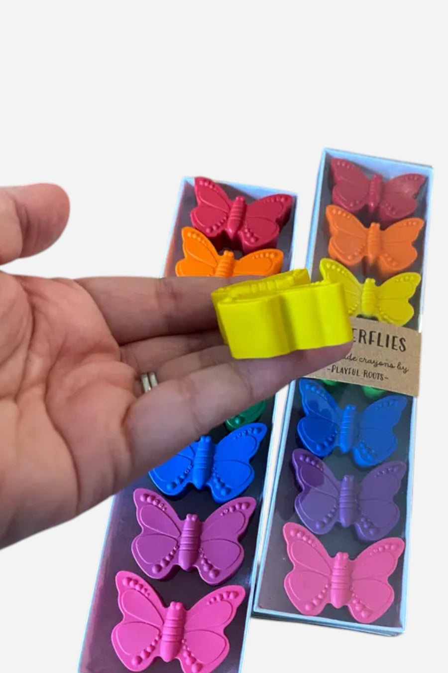 Playful Roots Butterfly Crayon Gift Set – side view
