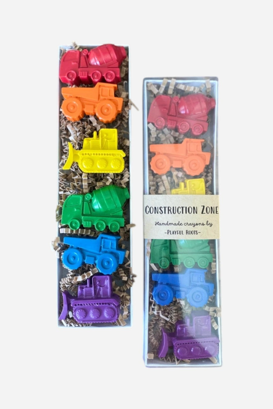 Playful Roots Construction Zone Crayon Gift Set – front view