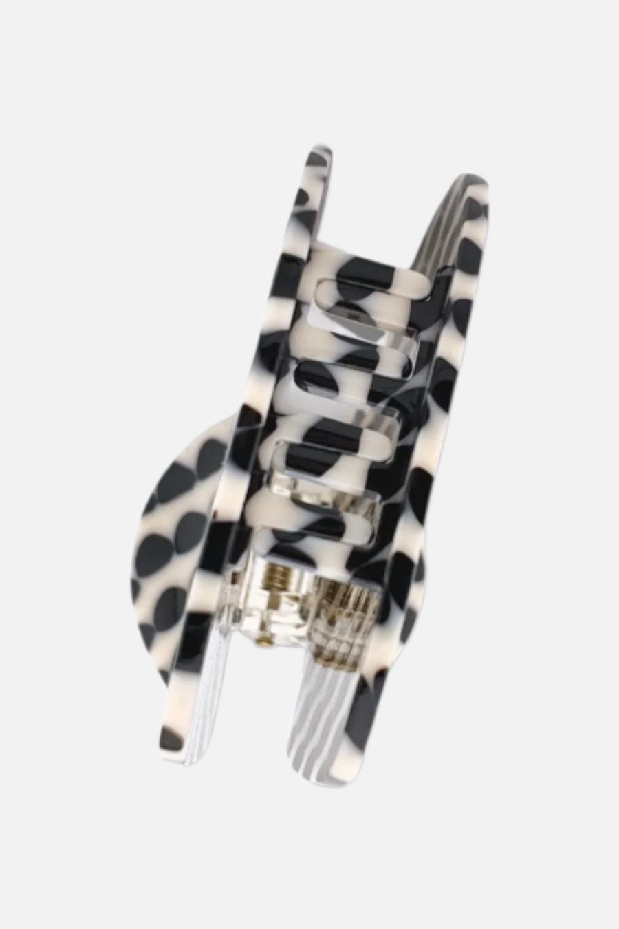 Solar Eclipse Polka Dot Heart Claw Clip