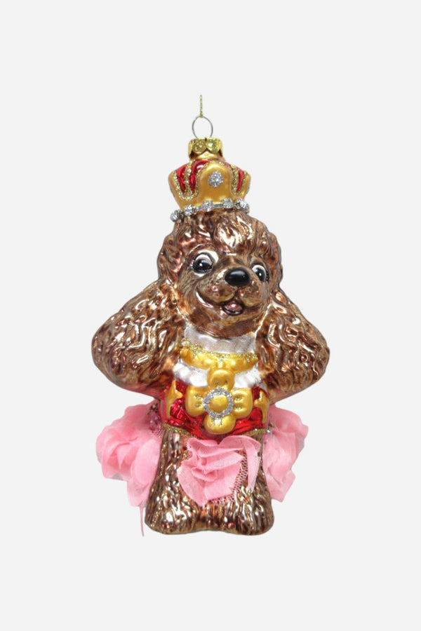 Poodle Queen Ornament