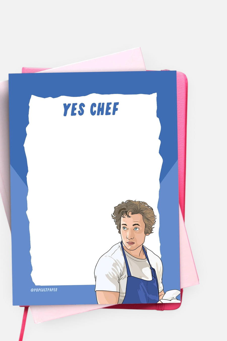 Pop Cult Paper Yes Chef Funny To Do Notepad – front view
