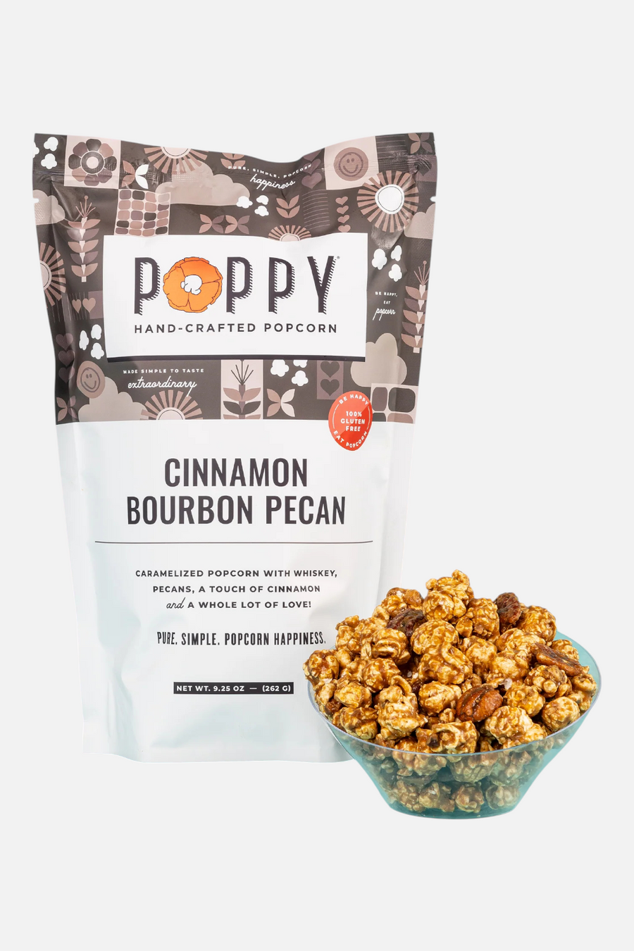 Poppy Popcorn Cinnamon Bourbon Pecan – back view