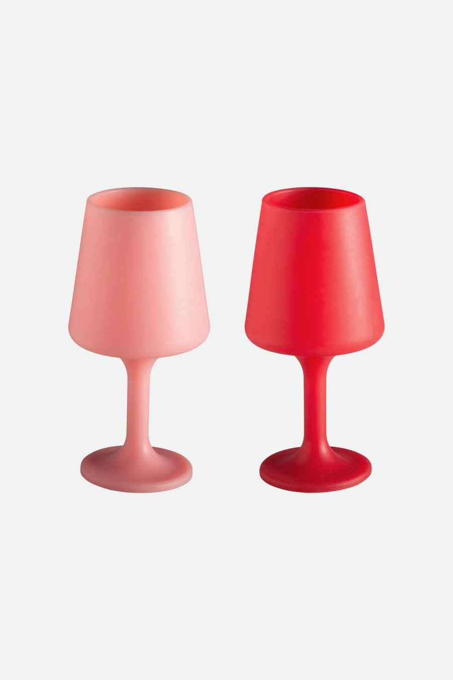 Porter Green Swepp Silicone Unbreakable Wine Glass in Cherry & Blush – back view