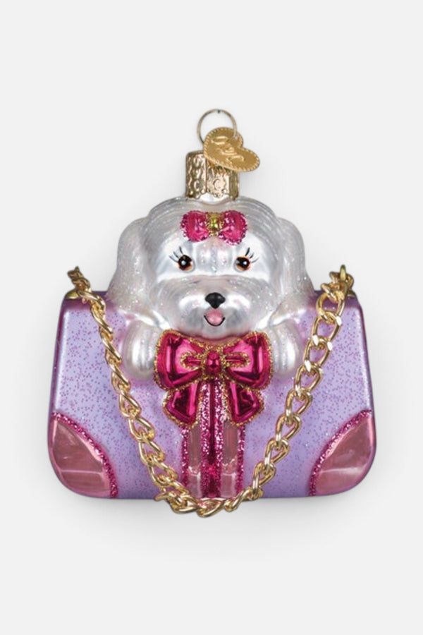 Posh Pup in Purse Ornament