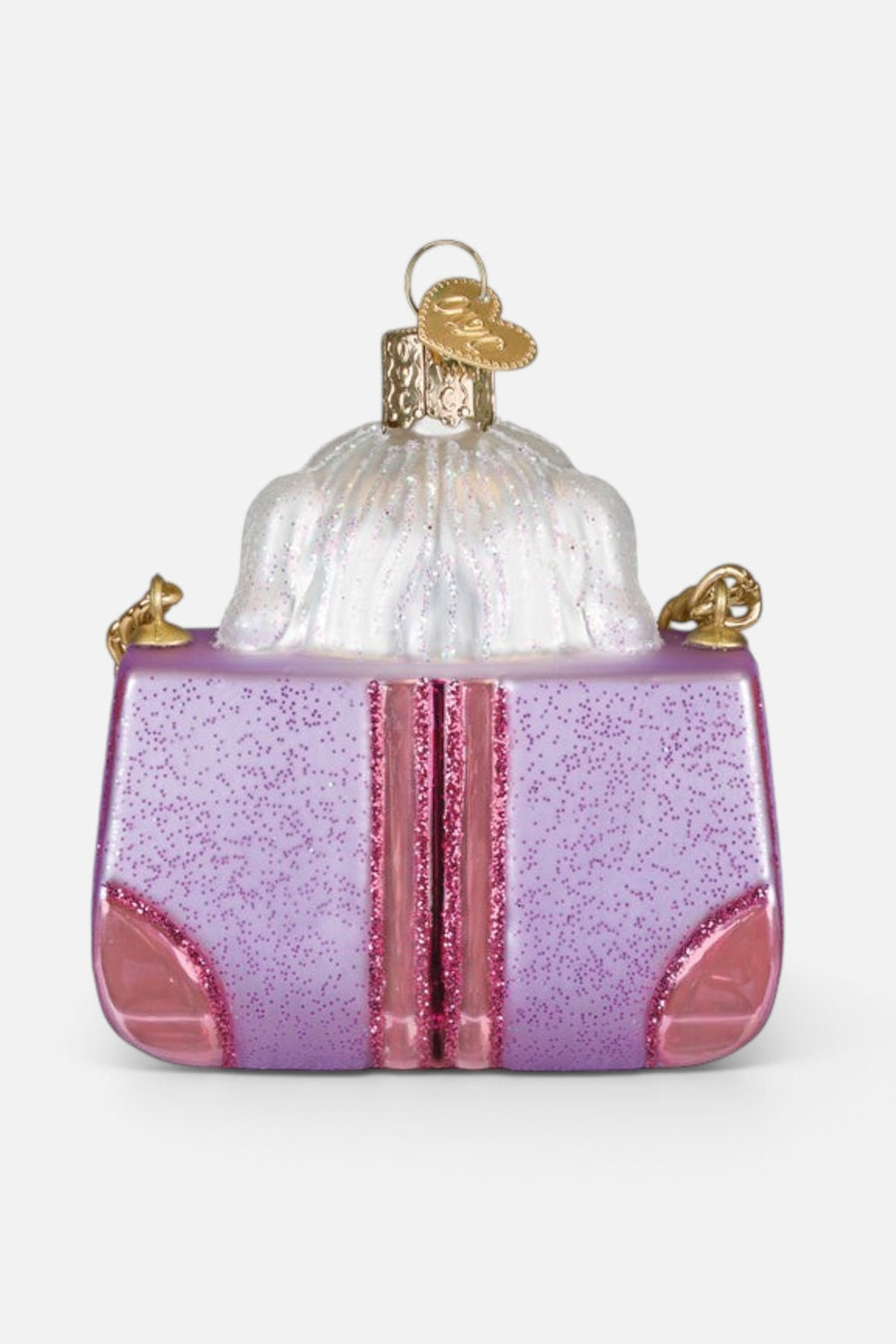 Posh Pup in Purse Ornament – back view
