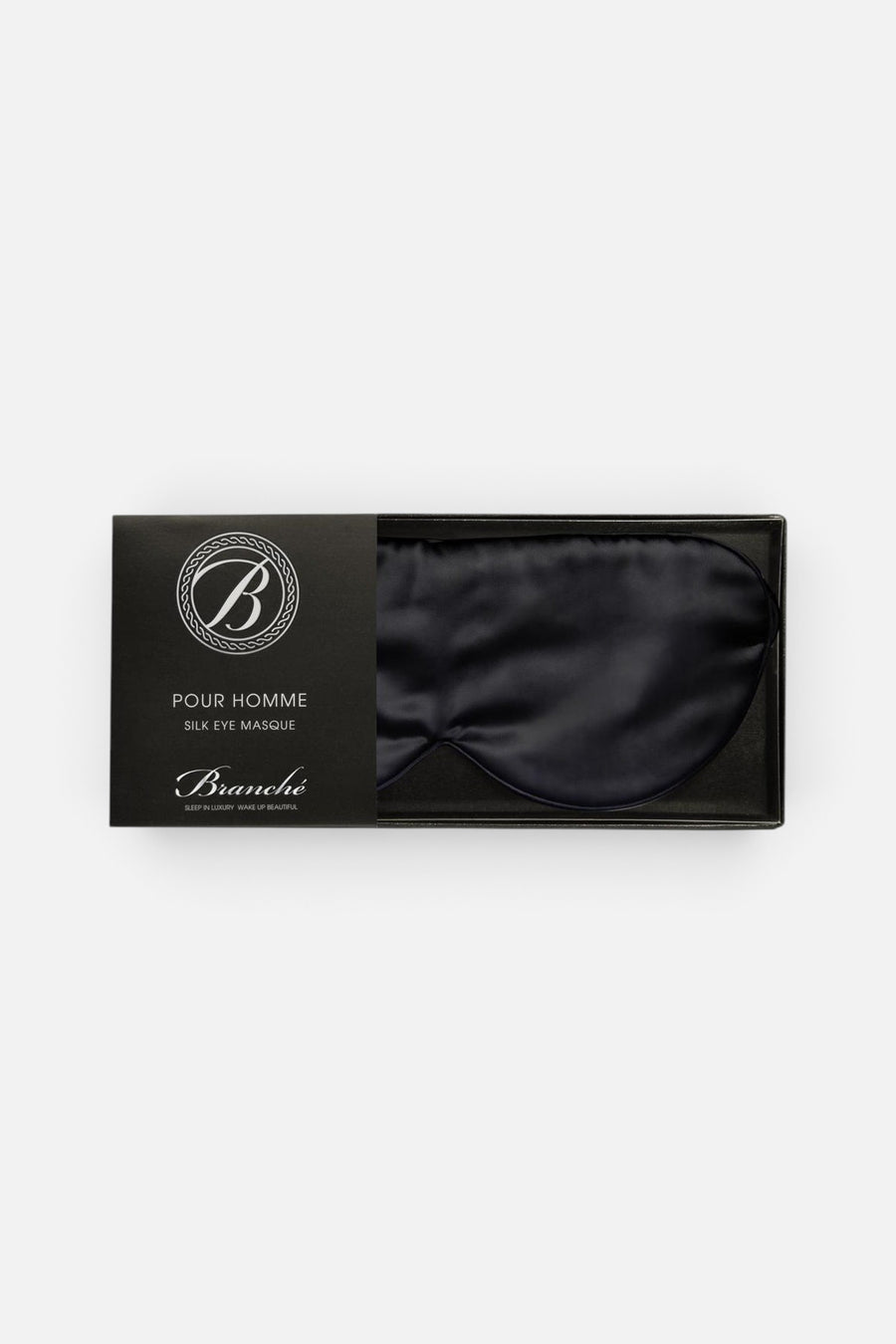 Pour Homme Silk Eye Masque Black – back view