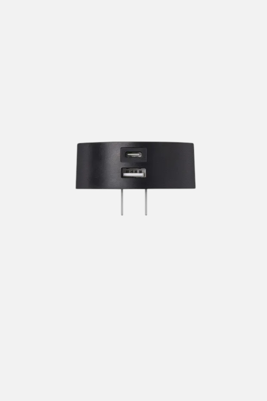 Poweron Black Dual USB Charger – front view