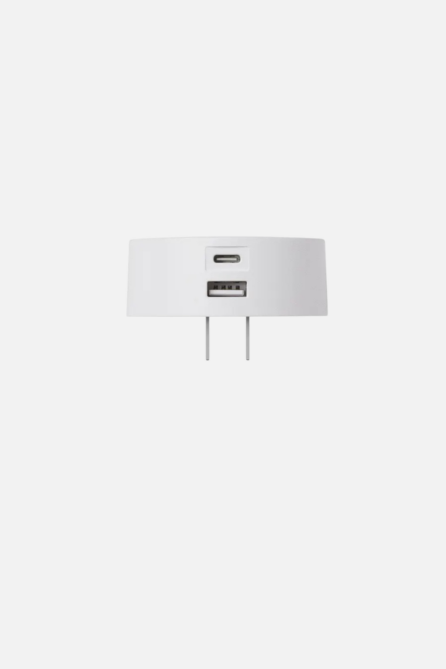 Poweron White Dual USB Charger – back view