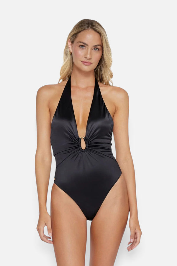 PQ Swim Plunge Detail One Piece