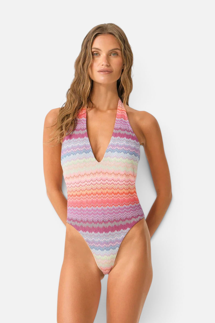 PQ Swim Remi One Piece Swimsuit in Sunkissed – front view