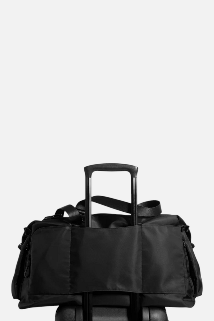 Practice Karma Weekender Bag in Eclipse – flat lay