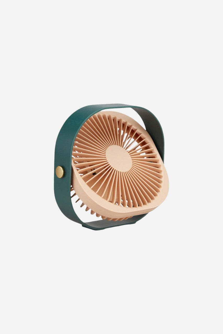 Printworks Fantastic Portable Fan in Green – front view