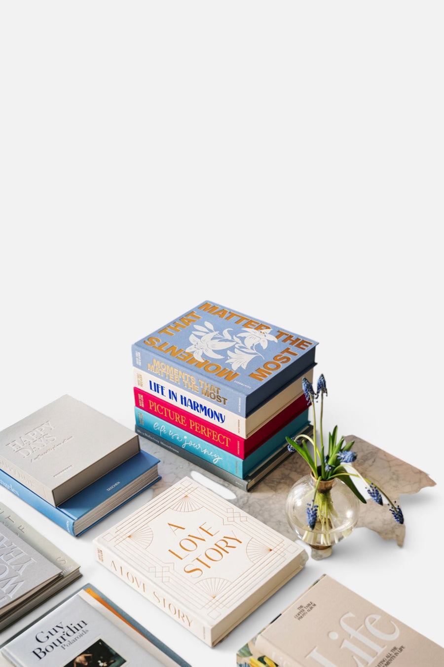 Printworks Wedding Photo Album - A Love Story – flat lay