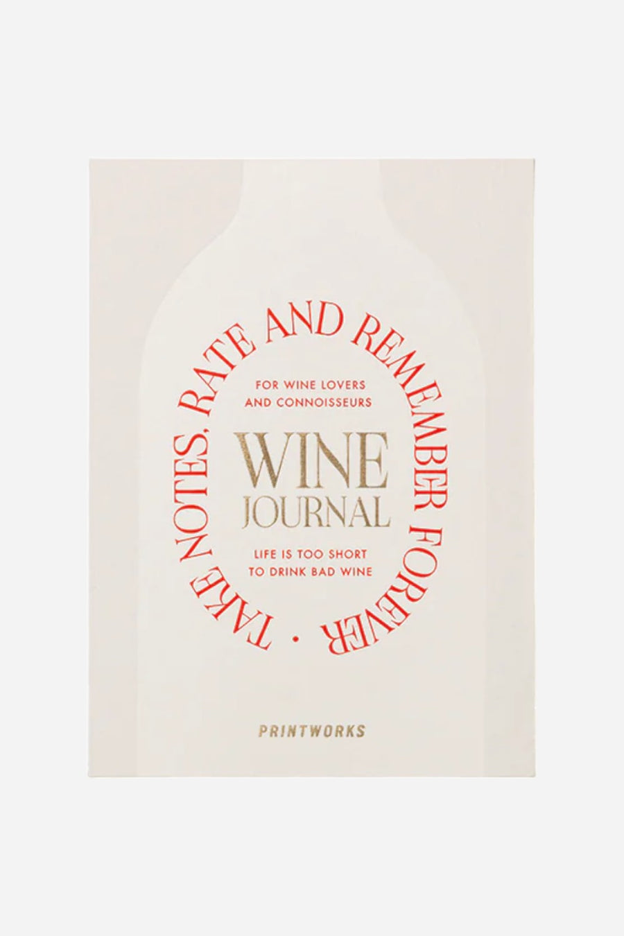 Printworks Wine Tasting Journal – flat lay