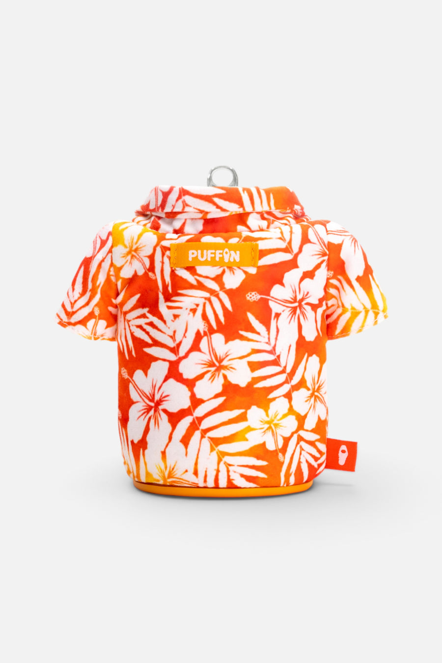 Puffin Drinkwear The Aloha Beverage Shirt in Apricot Floral – back view