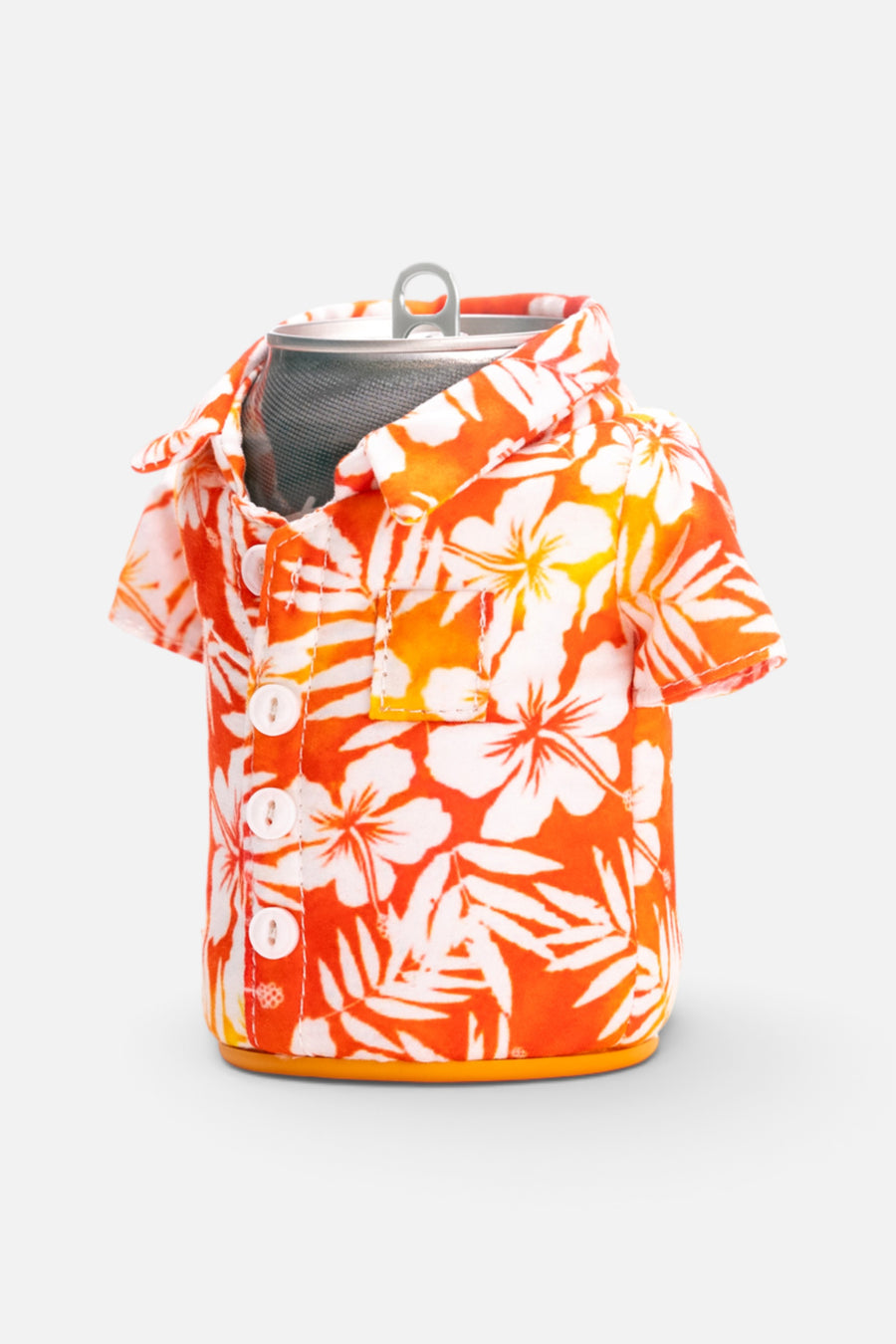 Puffin Drinkwear The Aloha Beverage Shirt in Apricot Floral – side view