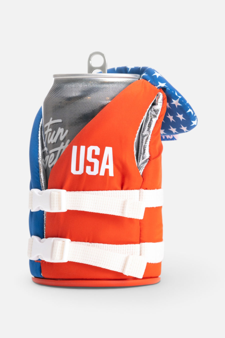 Puffin Drinkwear The Buoy Beverage Life Vest in Liberty – detail
