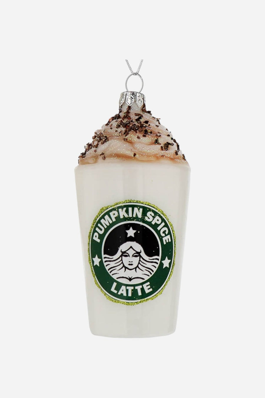 Pumpkin Spice Latte Ornament – side view