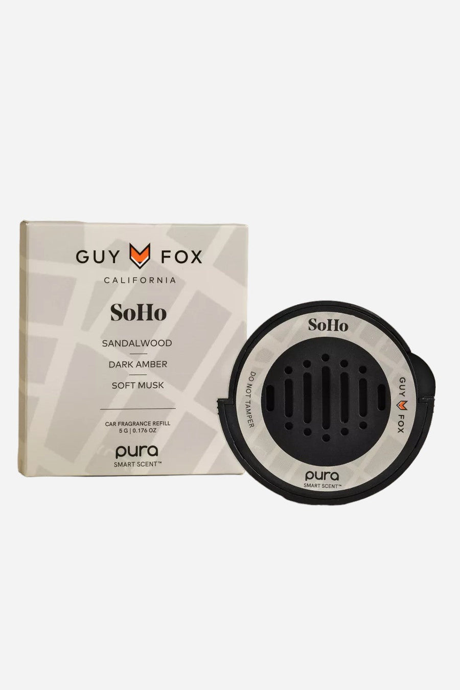 Pura Guy Fox SoHo Car Fragrance Refill – front view