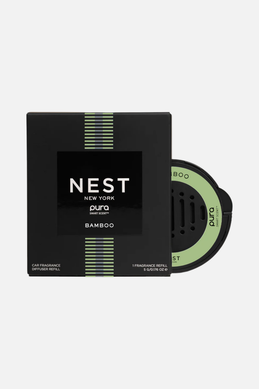 Pura Nest Bamboo Car Fragrance Diffuser Refill – front view