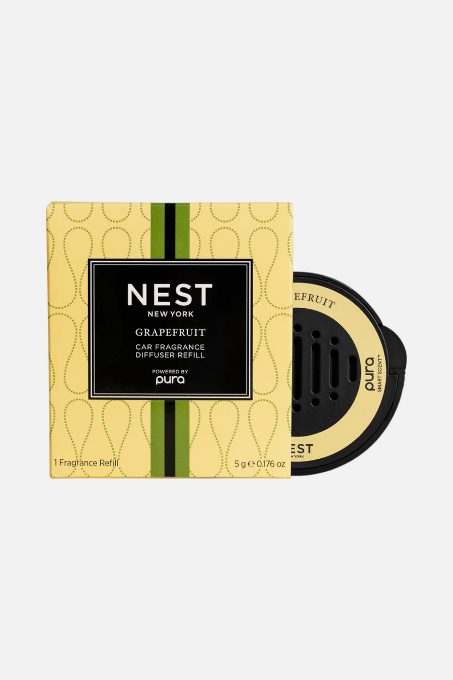 Pura Nest Grapefruit Car Fragrance Diffuser Refill – front view