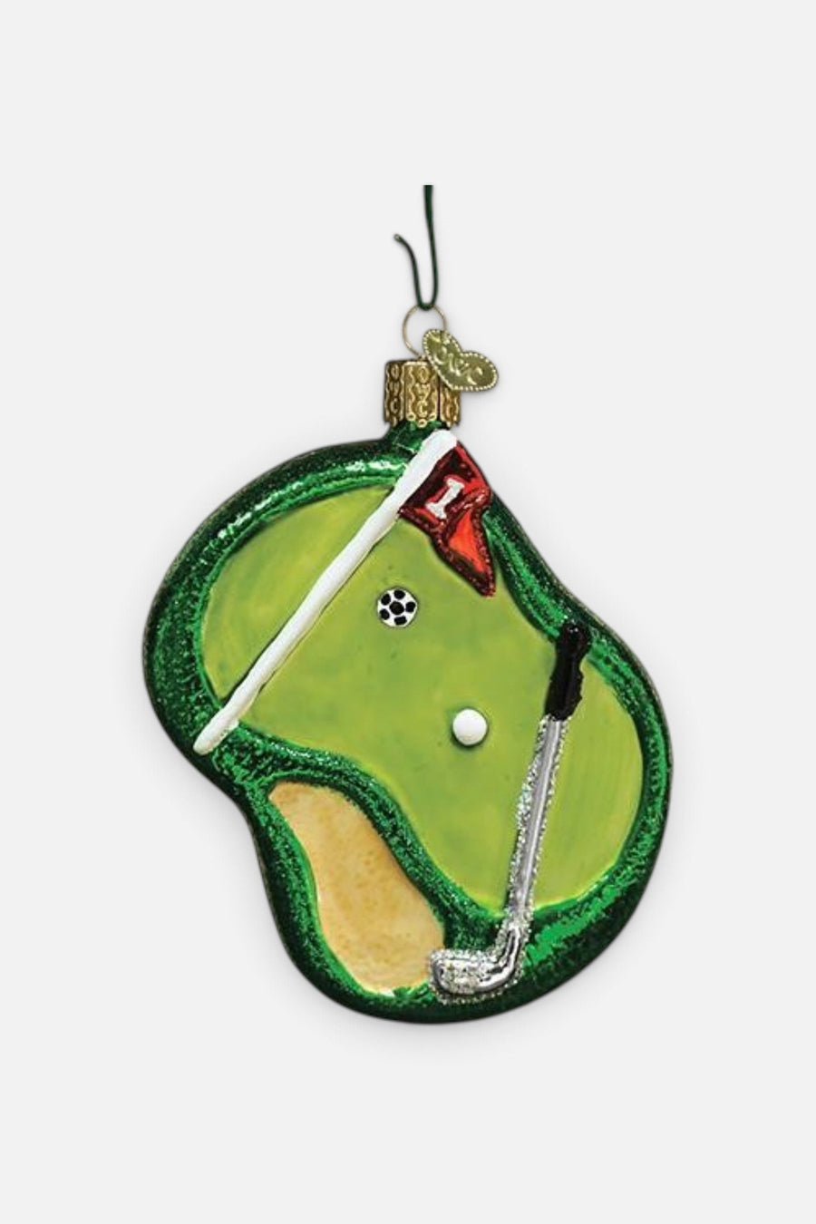 Putting Green Ornament – three-quarter view