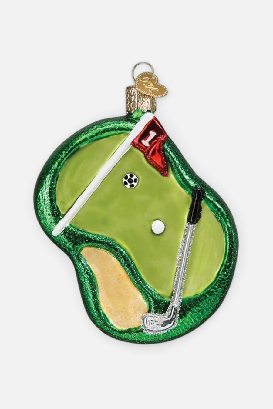 Putting Green Ornament – three-quarter view