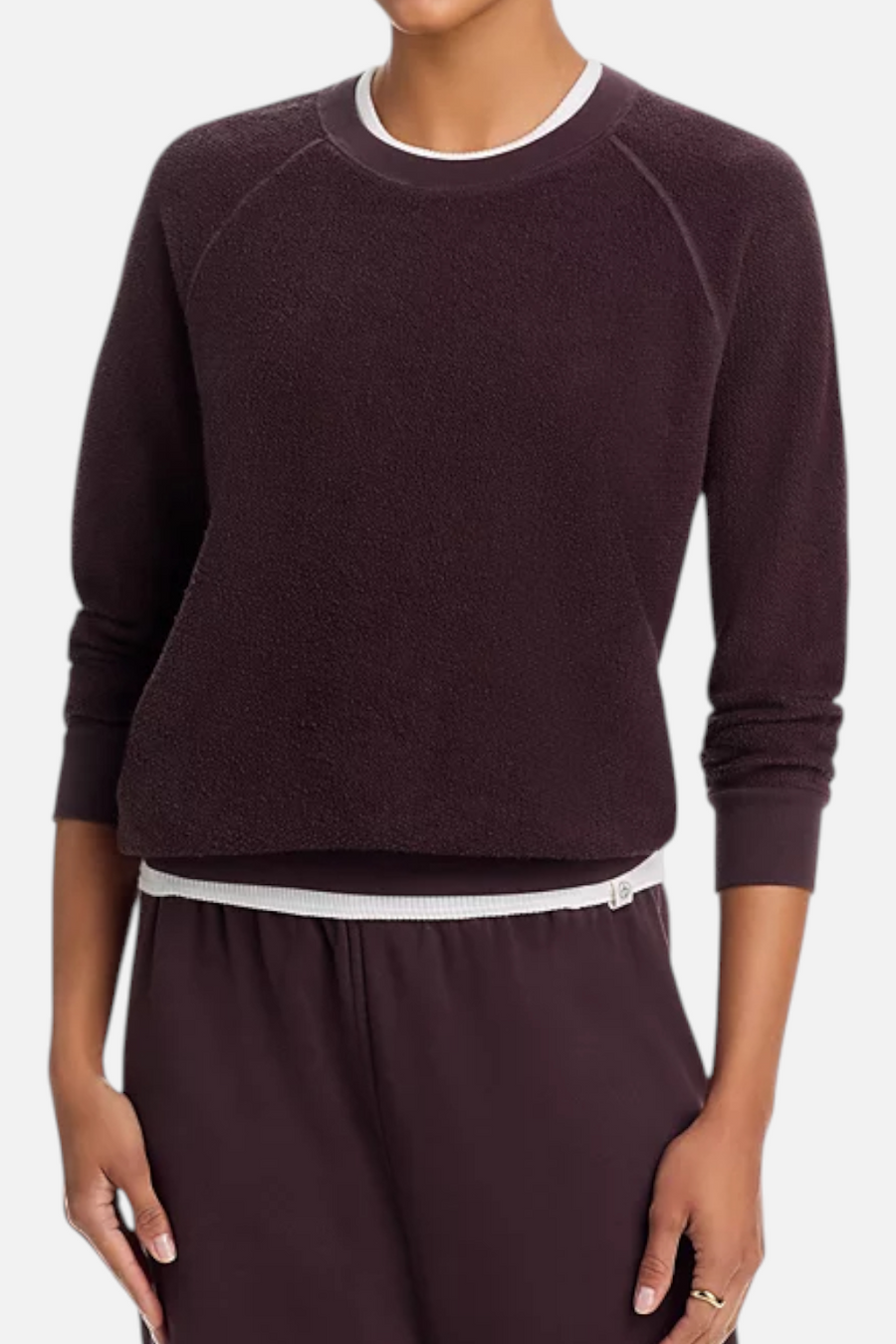 Perfect White Tee Women's Ziggy Sweatshirt in Cocoa Powder