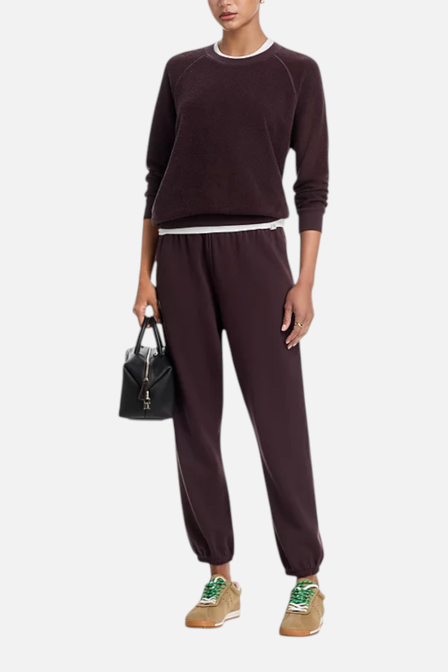 Perfect White Tee Women's Ziggy Sweatshirt in Cocoa Powder