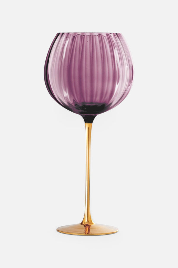 Qualia Glass Posh Purple Balloon Wine Glasses Set of 2