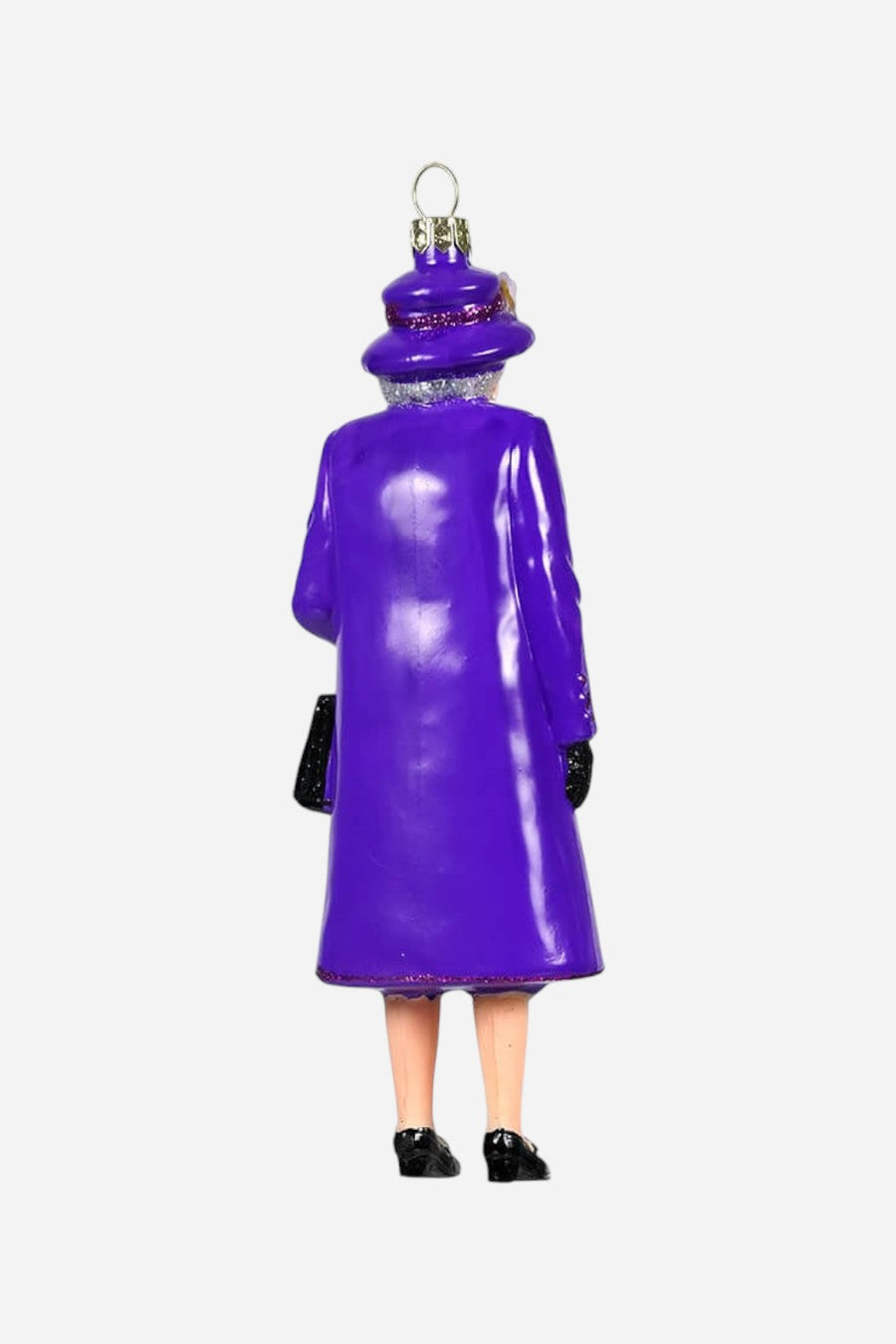 Queen Elizabeth Ornament, Purple Outfit – back view