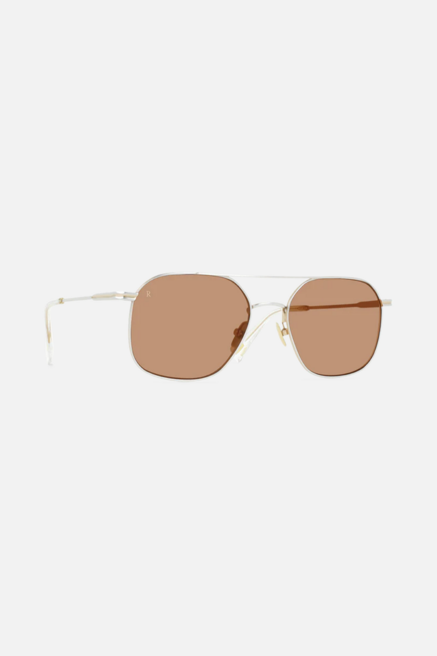 Raen Optics Spyre Sunglasses Silver & Classic Gold & Ceylon