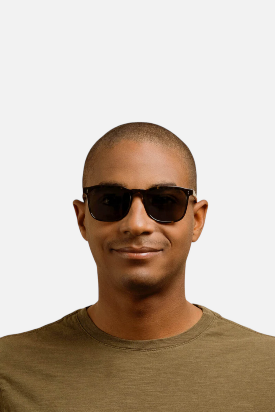 Raen Optics Wiley Sunglasses in Brindle Tortoise & Green Polarized