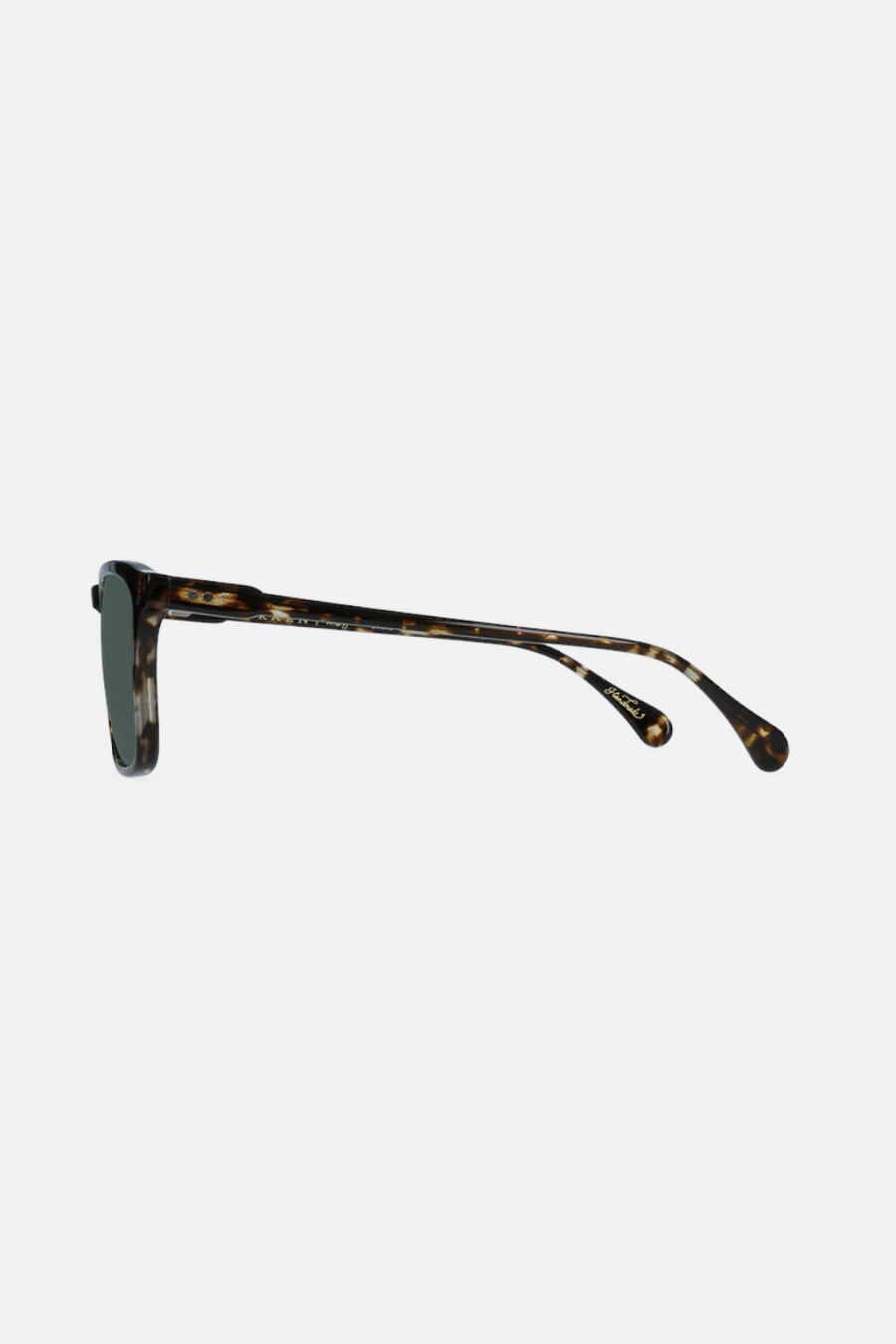 Raen Optics Wiley Sunglasses in Brindle Tortoise & Green Polarized