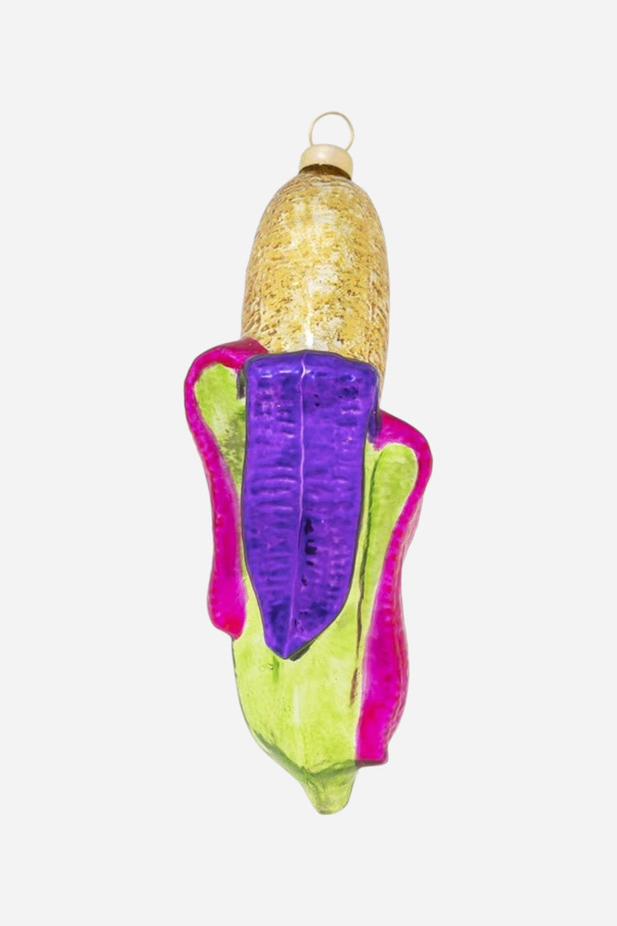Rainbow Banana Ornament – back view
