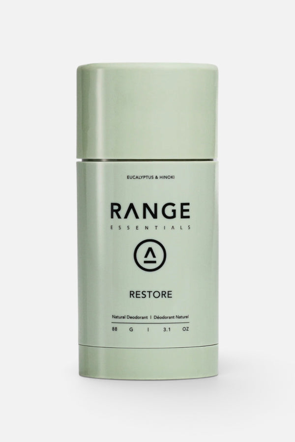 Range Essentials Mene's Deodorant 88G- Restore: Eucalyptus & Hinoki