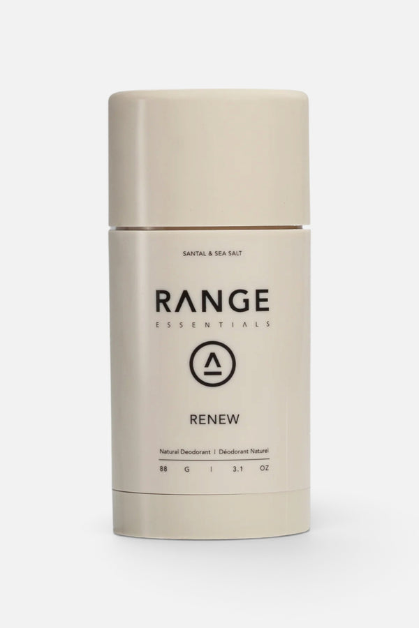 Range Essentials Men's Deodorant 88G - Renew: Santal & Sea Salt