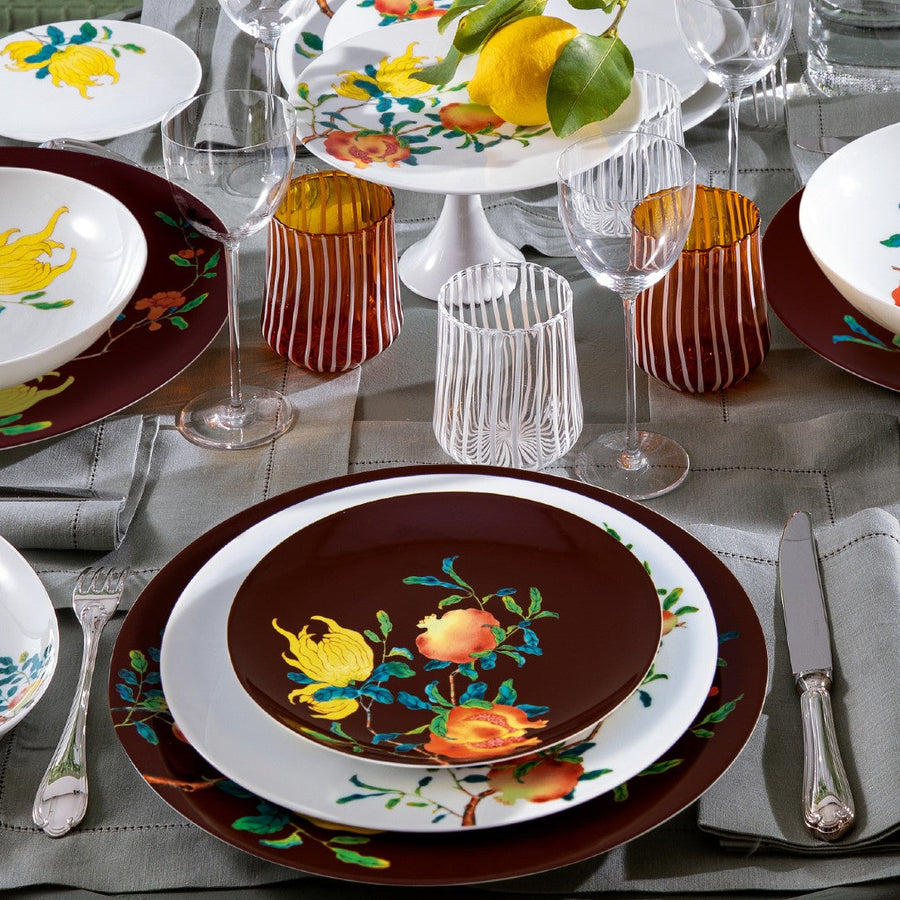 Raynaud Harmonia Brown Dessert Plate – back view