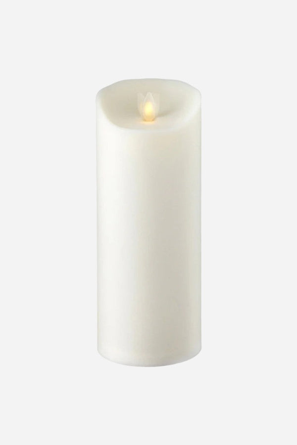 RAZ Imports White Flamless Candle, 3X9
