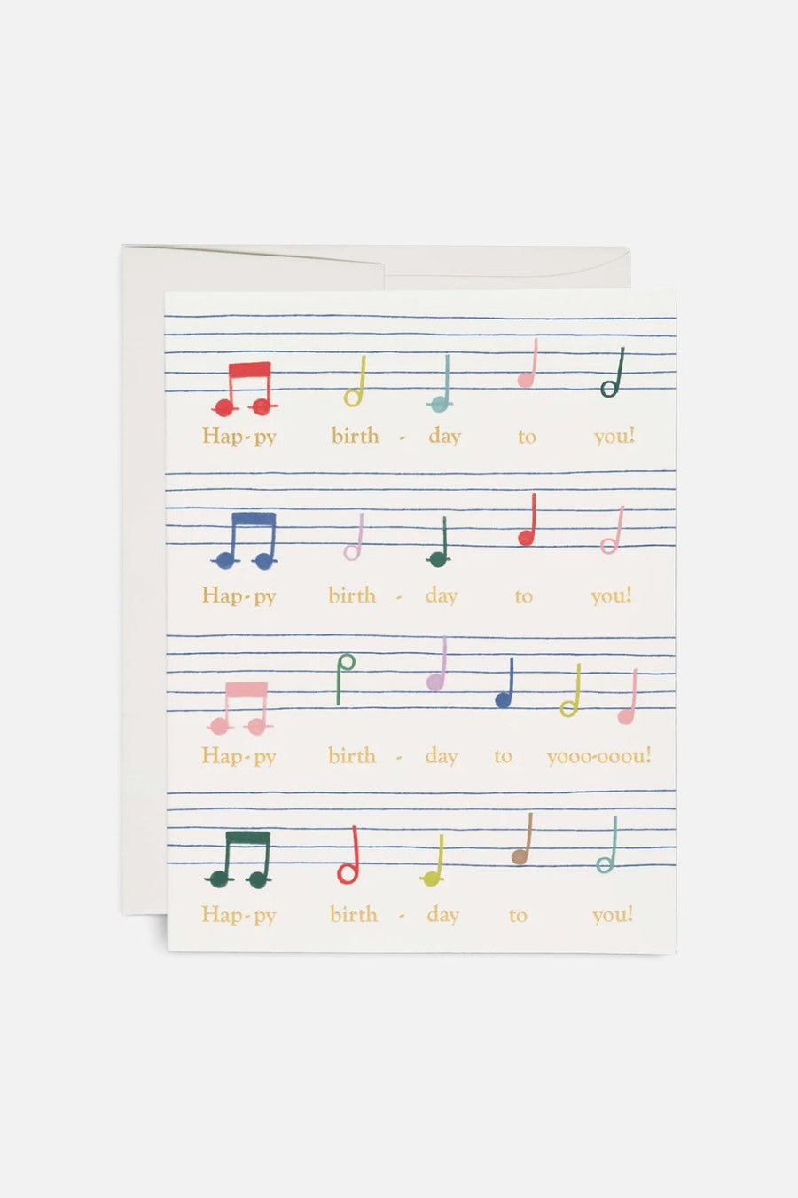 Red Cap Cards Birthday Song Greeting Card – front view