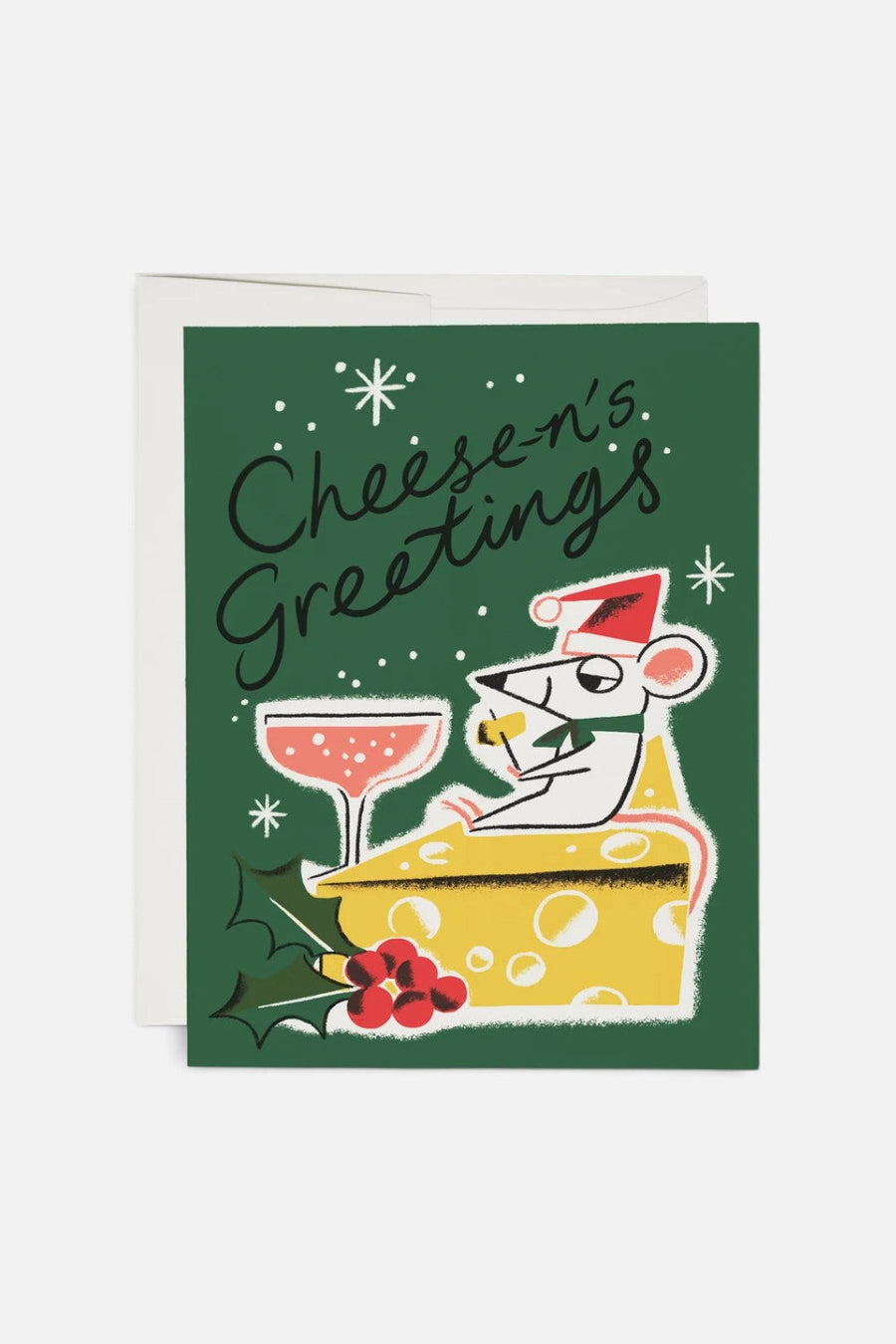 Red Cap Cards Cheese-N's Greetings Card – front view
