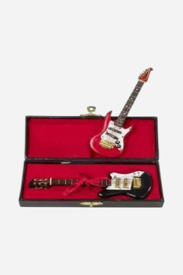 Red Electric Guitar In Case Ornament