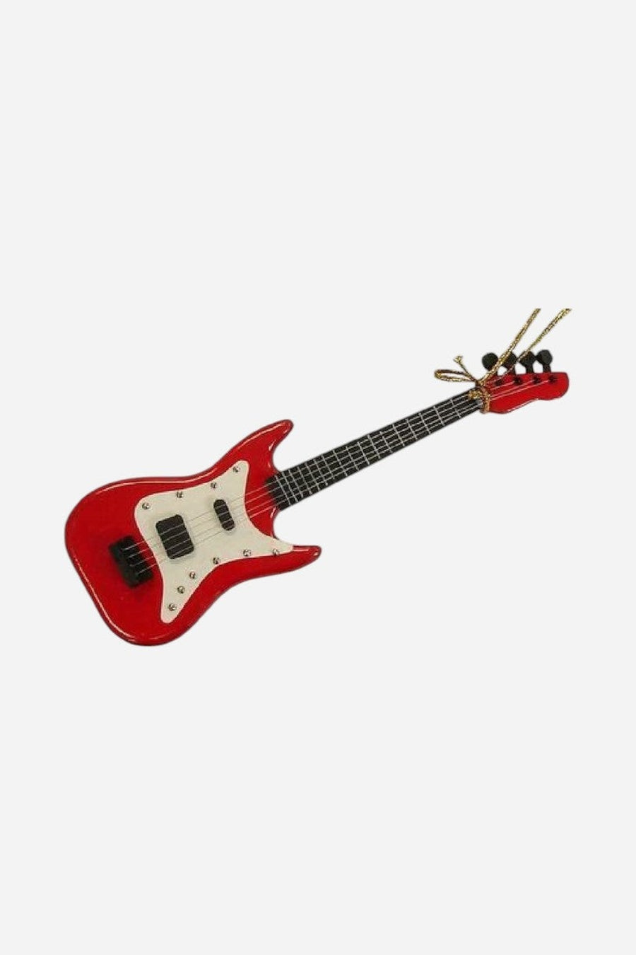 Red Electric Guitar In Case Ornament – three-quarter view