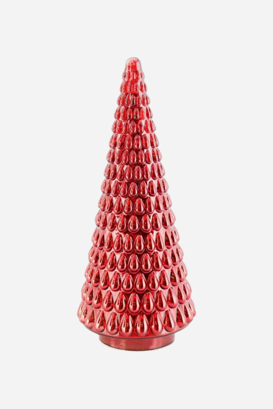 Red Mercury Glass Led Tree 21.5'' – front view