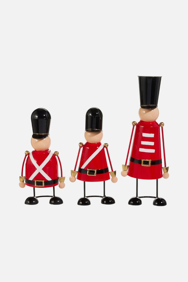 Red, White and Black Nutcrackers Set of 3