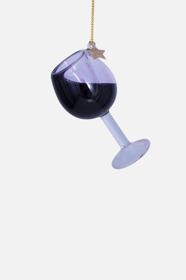 Red Wine Glass Ornament