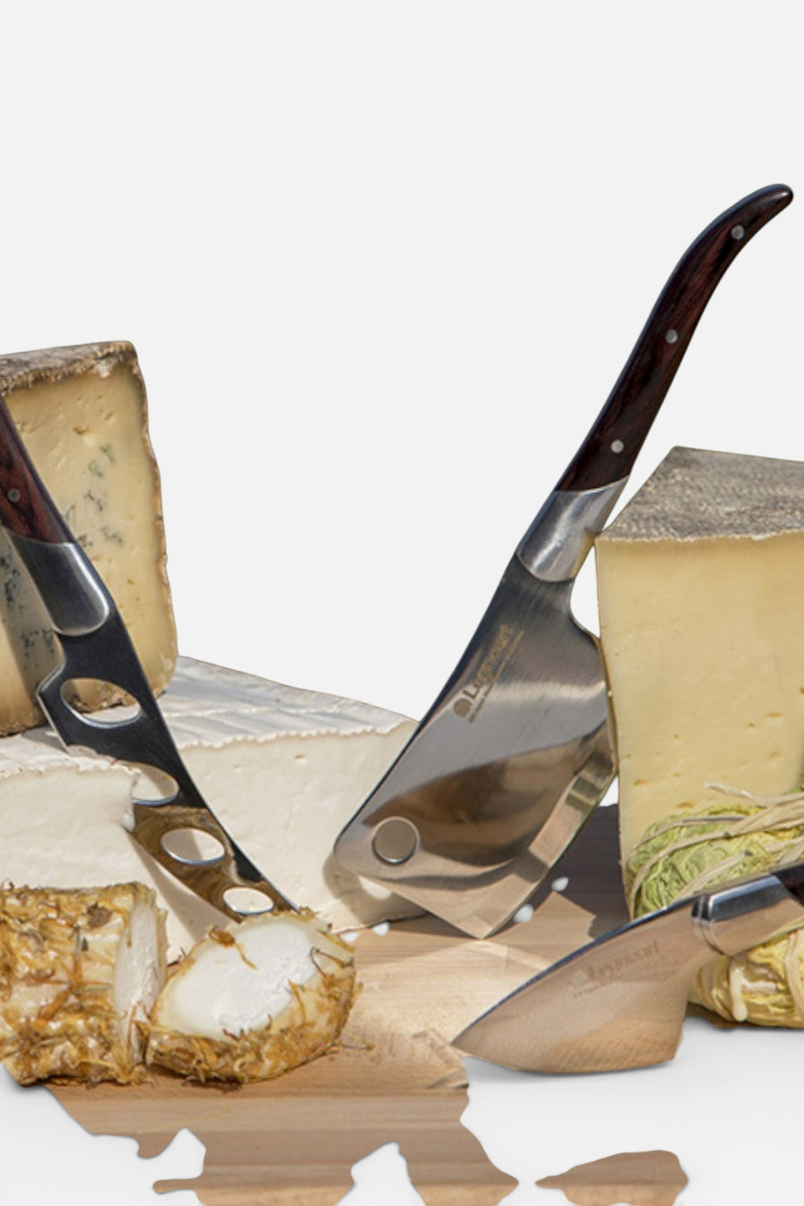 Reggio Cheese Knife Set with Dark Wood Handles – alternate