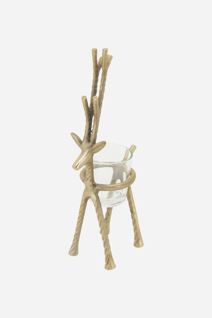 Reindeer Votive Holder Set of 3 – three-quarter view